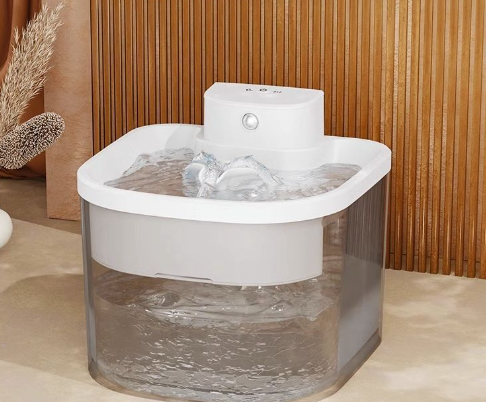 Inductive wireless cat water dispenser with large capacity, non plug in automatic circulation, intelligent pet supplies, silent water dispenser