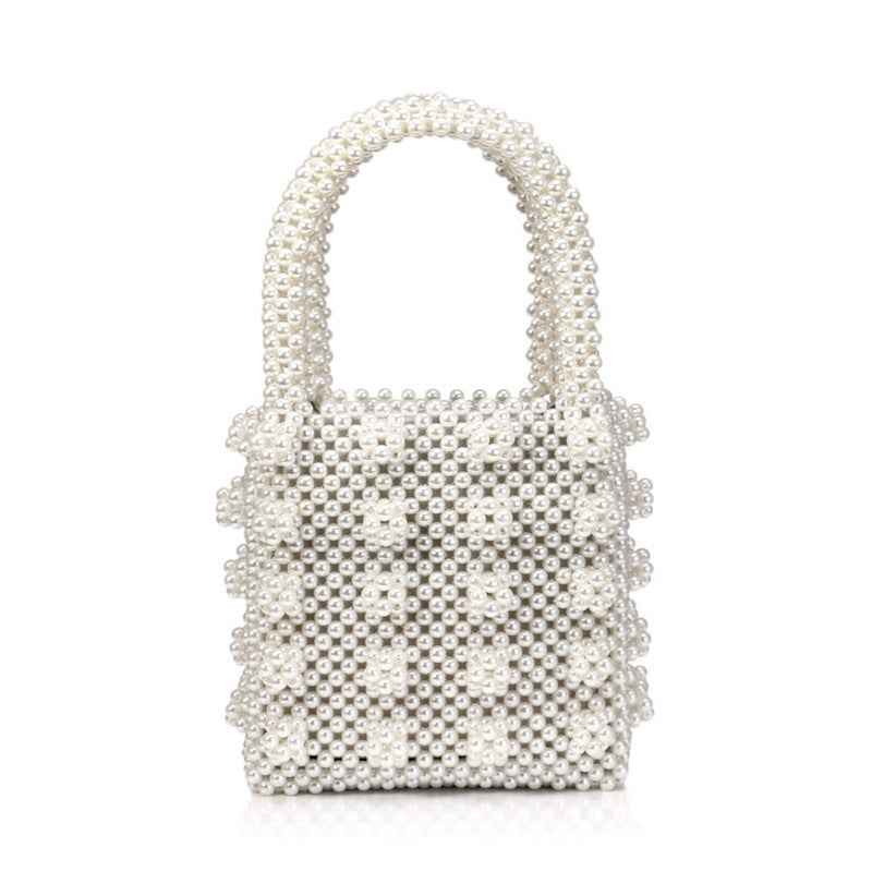 Pearl Tote Bag Ladies Ins Net Red Niche Bag Beaded Bag Fashion Pearl Bag
