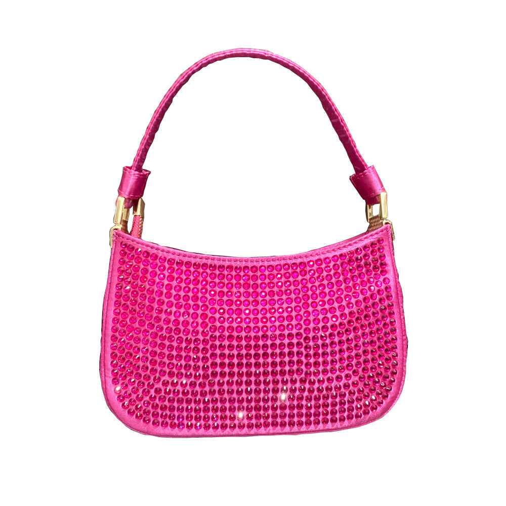 Handle Rhinestones Evening clutch Bag Purses and handbag luxury Designer hobo shoulder bag Shiny Crystal Clutch Women's bag