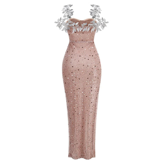 New Fashionable And Sexy One Shoulder Strapless Long Dress For Women's Sexy Celebrity Club Party Evening Dress - CIANARA