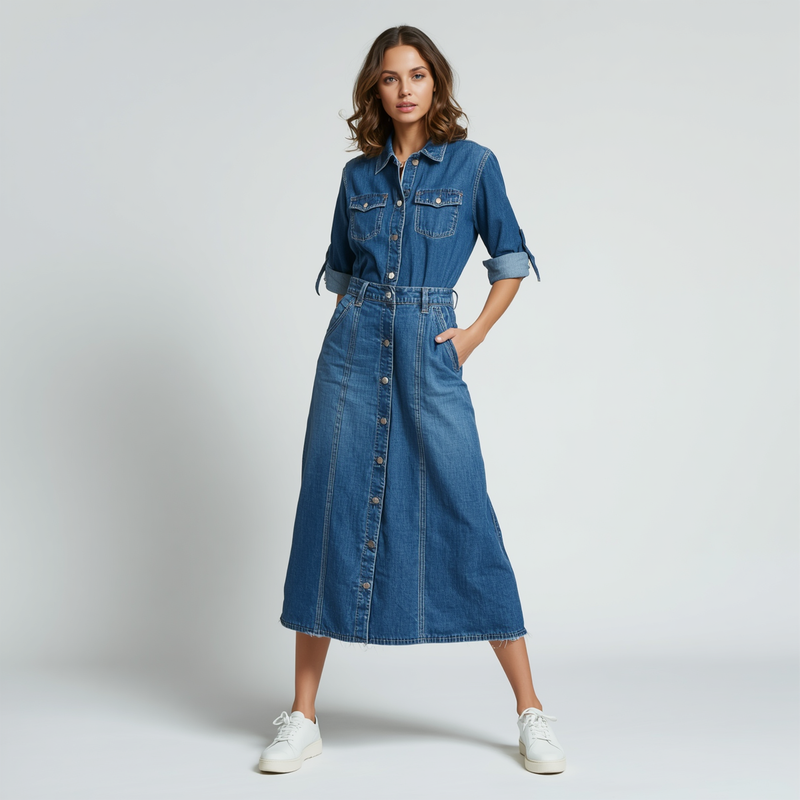 Denim Dresses and Skirts Collection
