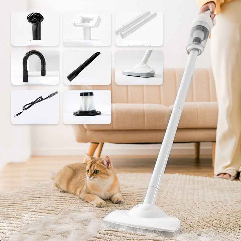 Cordless Household USB Charge Vacuum Cleaner for Office Car Pet Hair 12000Pa Suction Handheld Vacuum Cleaner