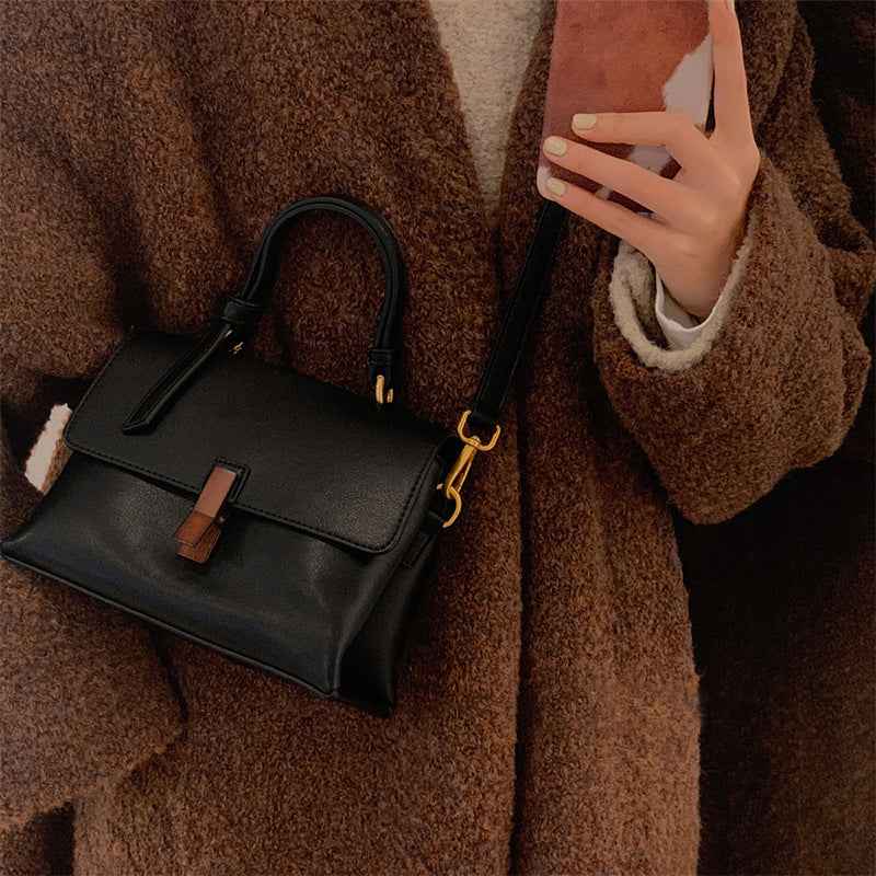 Texture bag mahogany retro women's bag shoulder bag messenger bag handbag bag