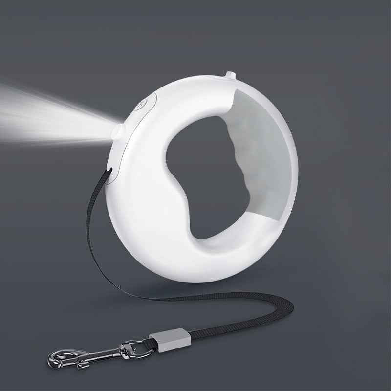 New LED Light Dog Rope Pet Automatic Retractable Leash Ring Luminous Dog Walking Rope Pet Supplies
