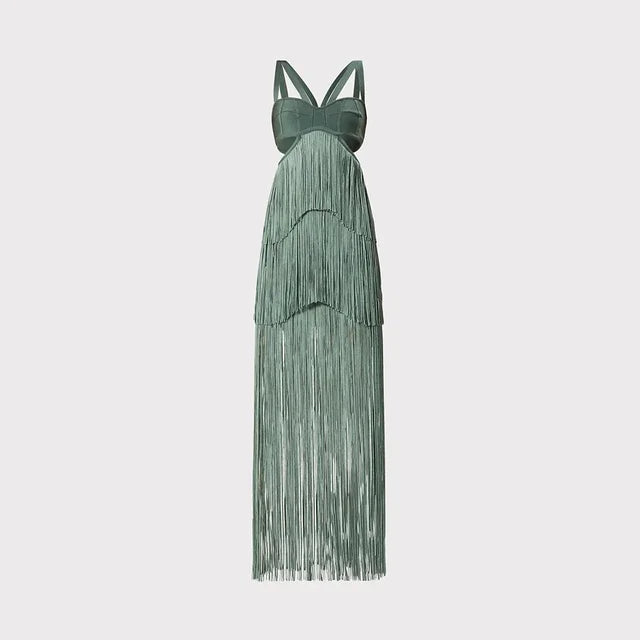 Fringe Party Street Women's Dress Banquet Bandage Dress