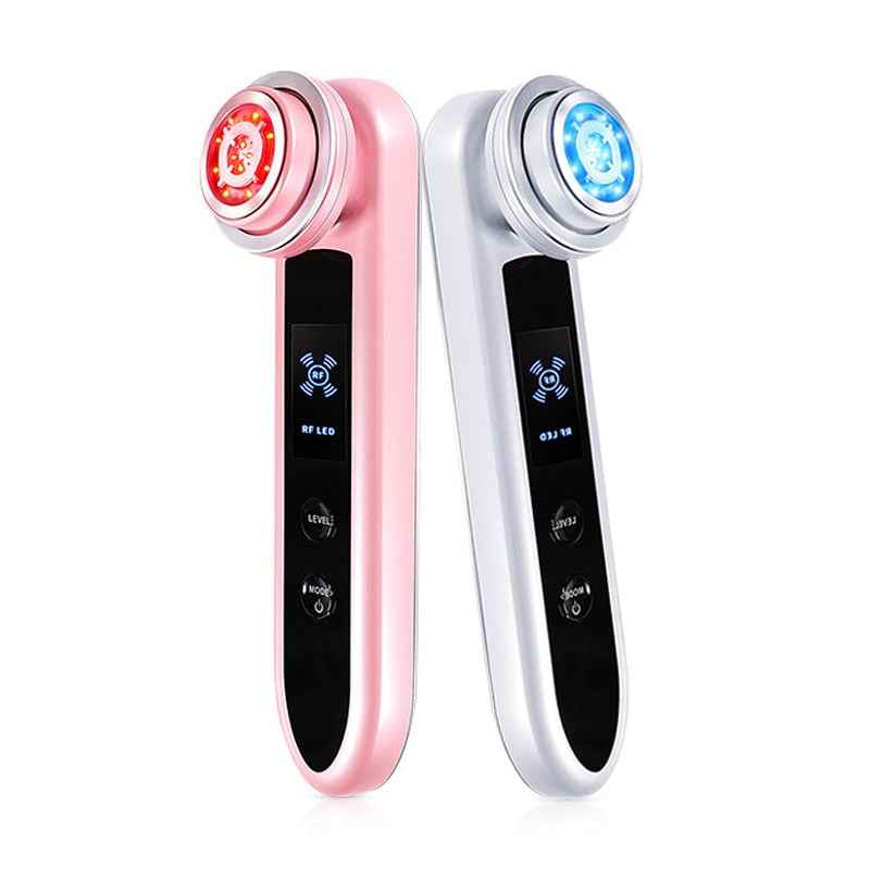 EMS RF Skin Care Clean Tighten Lifting Facial LED Photon Radio Frequency Beauty Massager Machine Skin Rejuvenation Anti-wrinkle