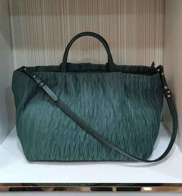 High Quality Large Tote for Women Handbags and Purses Waterproof Linen Oxford Fold Pattern Travel Shoulder Toes Shopper Bag 2021