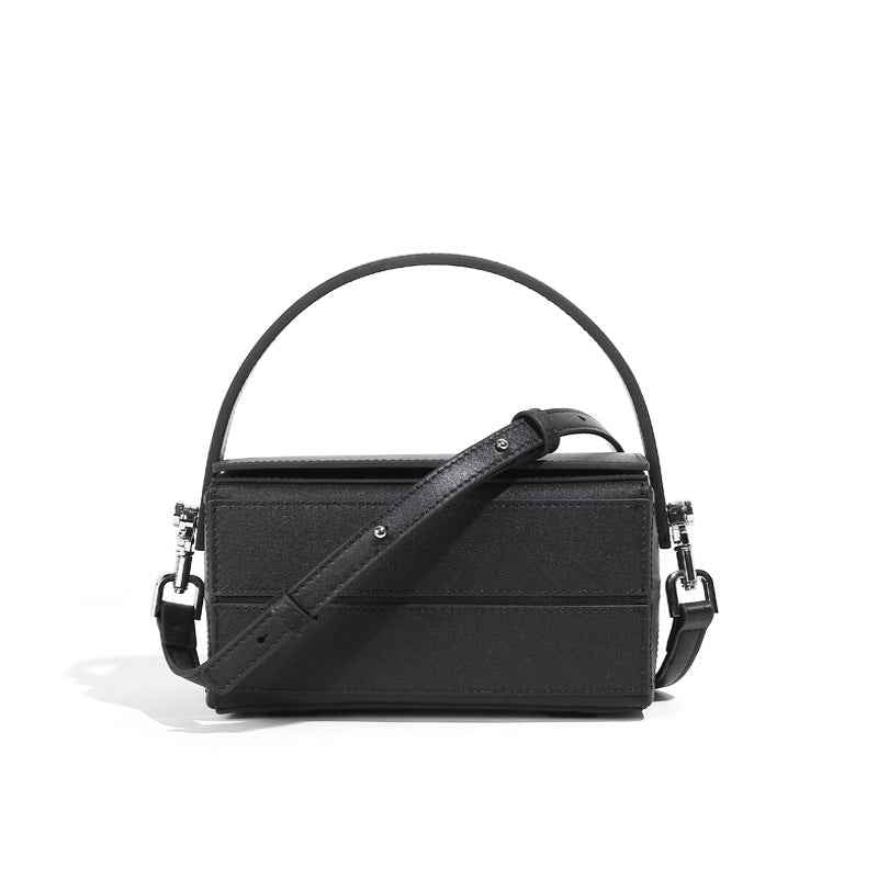 Fashion Simple Cowhide New Leather Women's Bag Suction Buckle Single Shoulder Messenger Pillow Bag