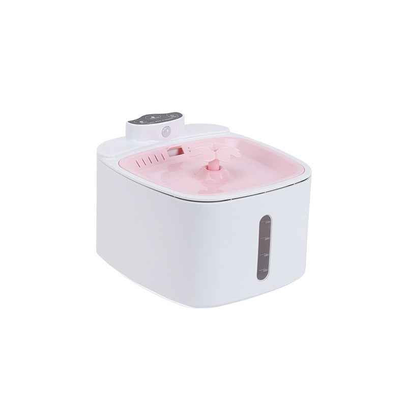 Wireless intelligent induction charging pet water dispenser with large capacity circulating filtration for mobile outdoor cats and dogs to drink water