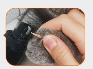 Pet electric claw grinder is rechargeable, compact and easy to operate, dual grinding heads, LED lights, three gears, silent, no blood line damage