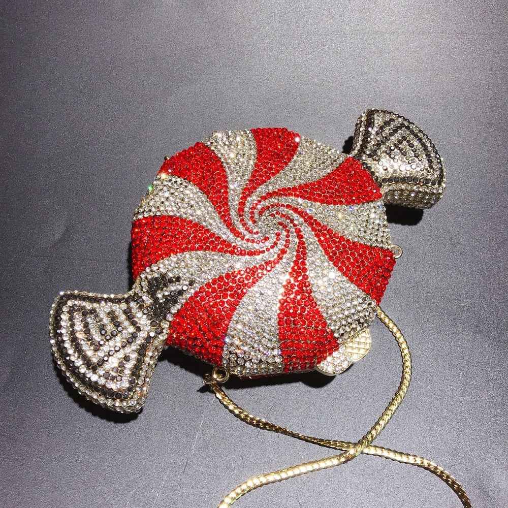 women evening party diamonds painting chain luxury clutches sweet sugar candy crystal purses wedding Bridal purses and hadbags