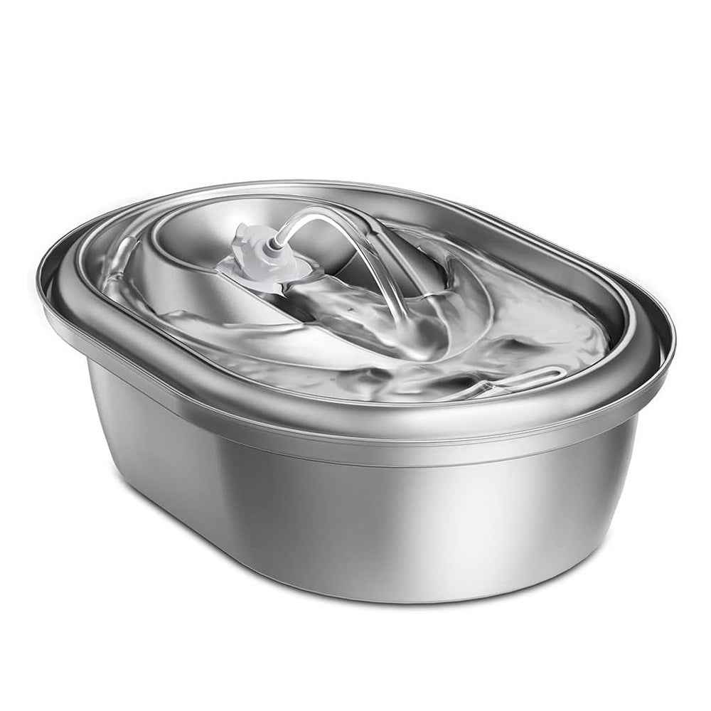 Stainless steel pet water dispenser, English neutral cat water dispenser, dog water dispenser