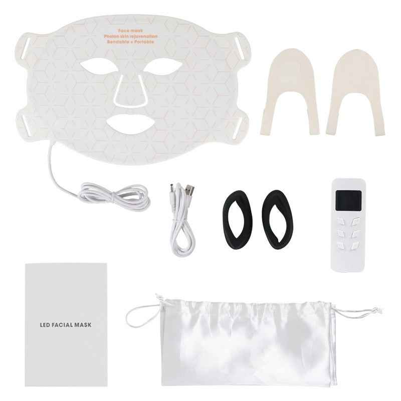 Red blue light neck silica gel LED large row light red light spectrometer with neck red light facial mask