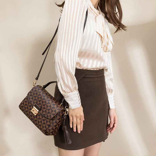 Shoulder Bags For Women New Luxury With Crossbody Strap And Top Handle Plaid Fashion Vintage Messenger Female Hot Handbags