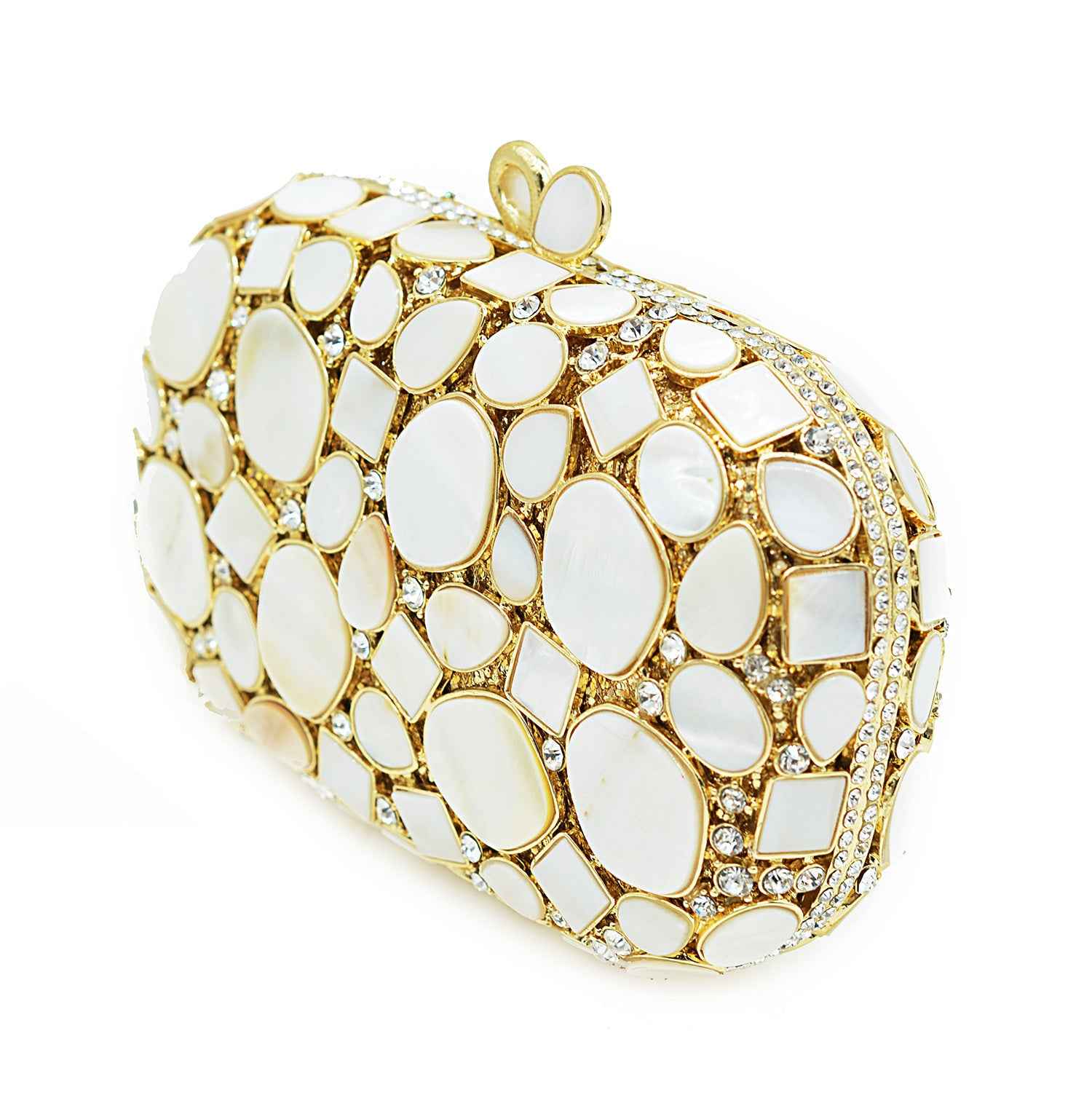 Women Luxury Crystal Evening Bags Bridal White Wedding Clutch Bag Party  Handbag Purse
