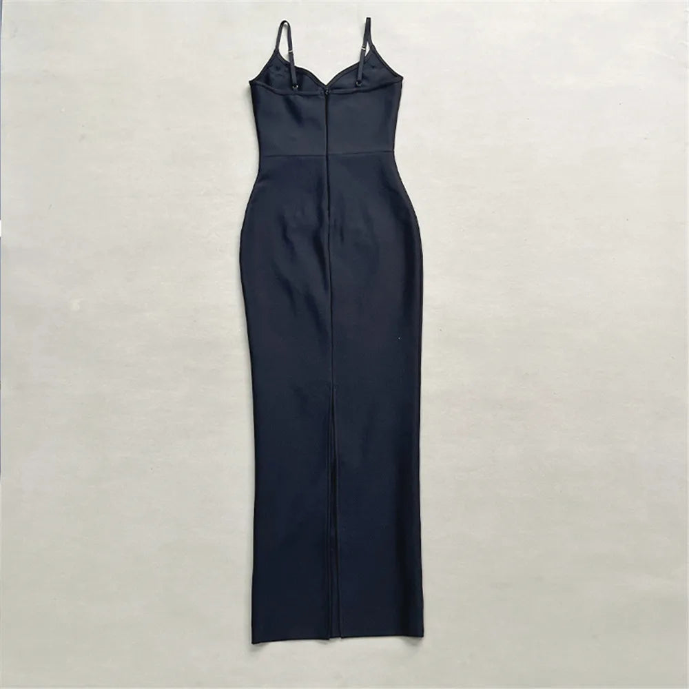 Fashionable and elegant party dress with embroidered butterfly bead chain dress