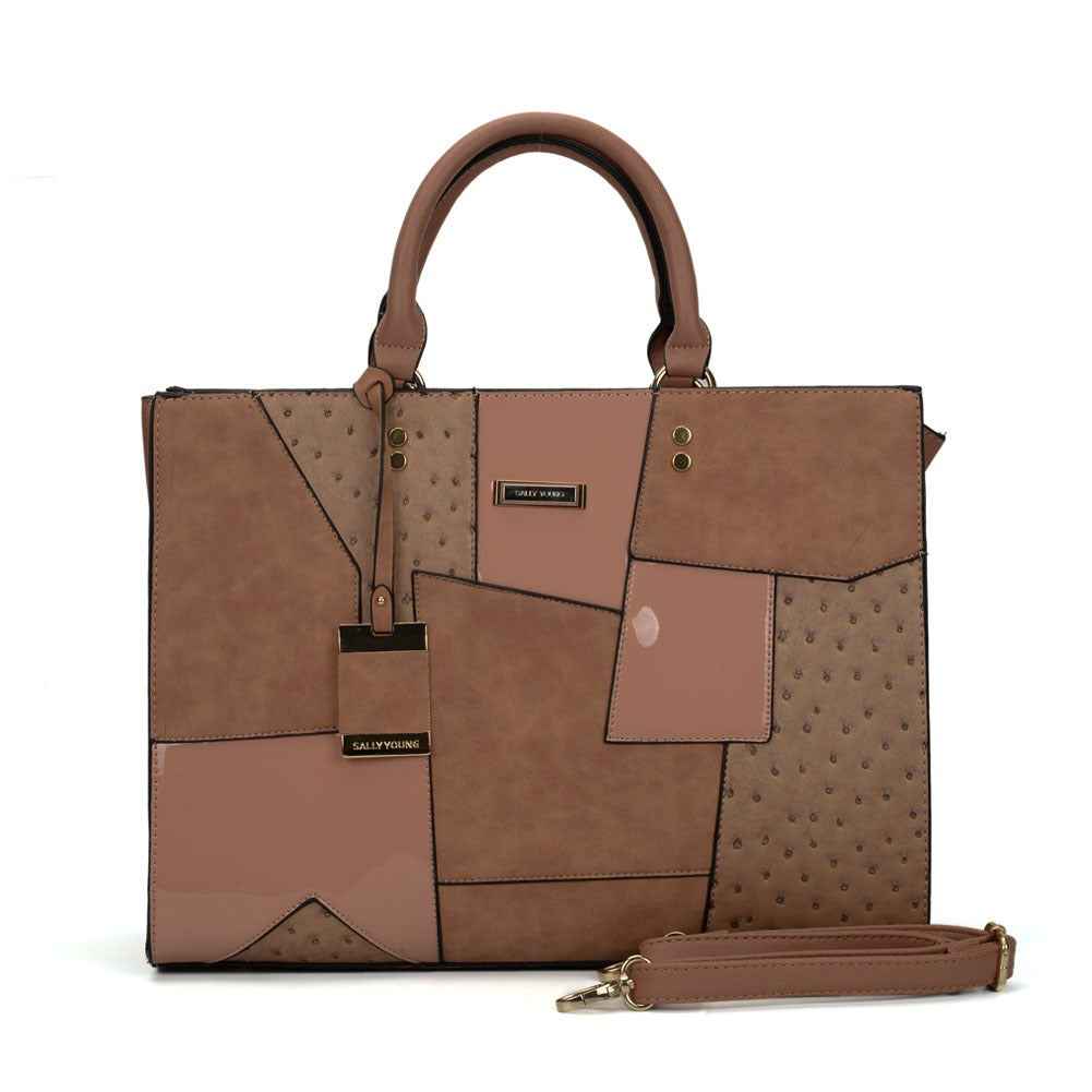 New Tote Bag Fashion One Shoulder Fashion Women's Bag Large Capacity Splice Handbag