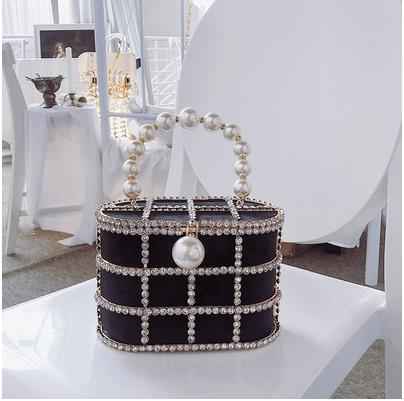 Leopard Zebra Pattern Diamonds Basket Evening Clutch Bags Women Luxury Purses Preal Beaded Metallic Handbags Ladies Wedding Bag