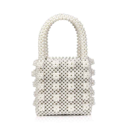 Pearl Tote Bag Ladies Ins Net Red Niche Bag Beaded Bag Fashion Pearl Bag