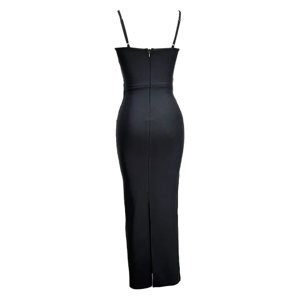 Fashionable and elegant party dress with embroidered butterfly bead chain dress