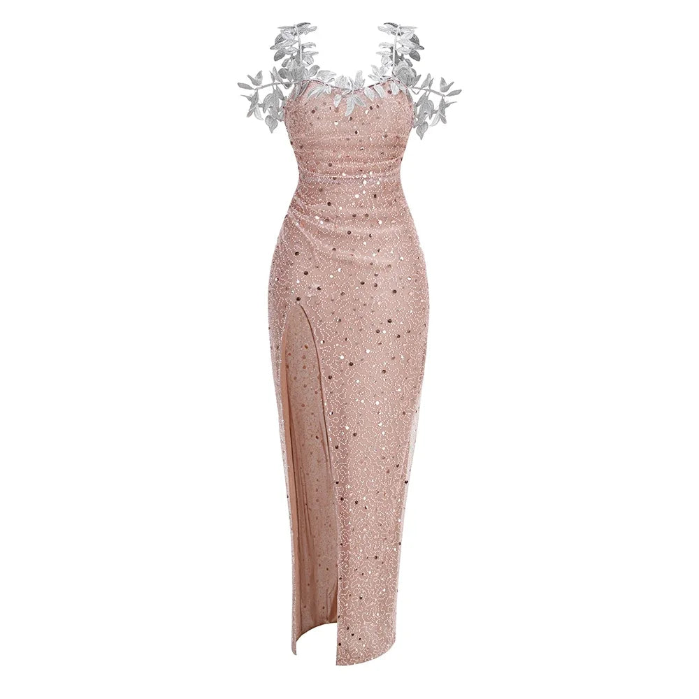 New Fashionable And Sexy One Shoulder Strapless Long Dress For Women's Sexy Celebrity Club Party Evening Dress - CIANARA