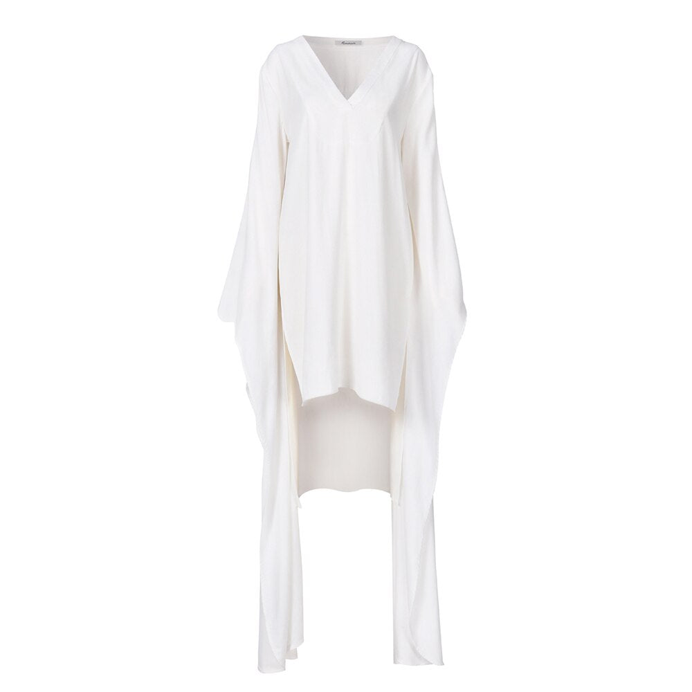 New Summer Clavicle Long-Sleeved Fairy Temperament Dress