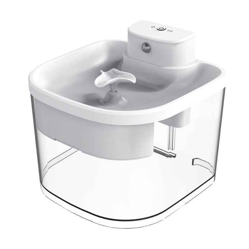 Inductive wireless cat water dispenser with large capacity, non plug in automatic circulation, intelligent pet supplies, silent water dispenser