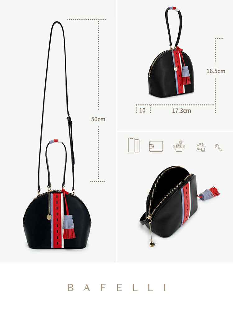 Bags New Net Red Shell Bag Women High End Diagonal Shoulder Bag Net Red Tassel Bag Handbag