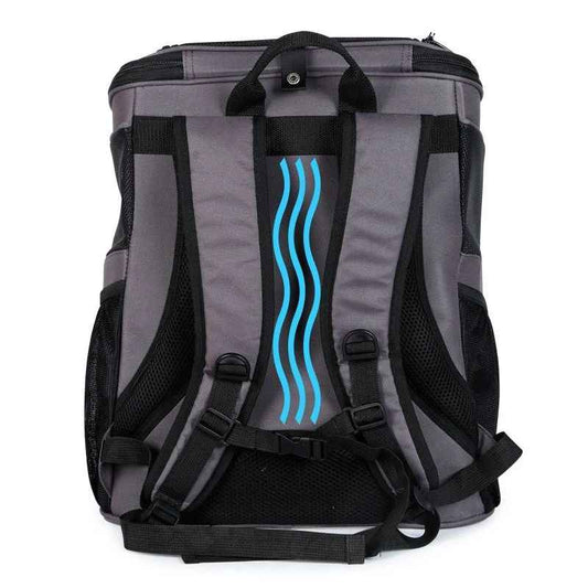 Portable Large Space Pet Dog Backpack Cat With Large Double Shoulder Pet Breathable Bag