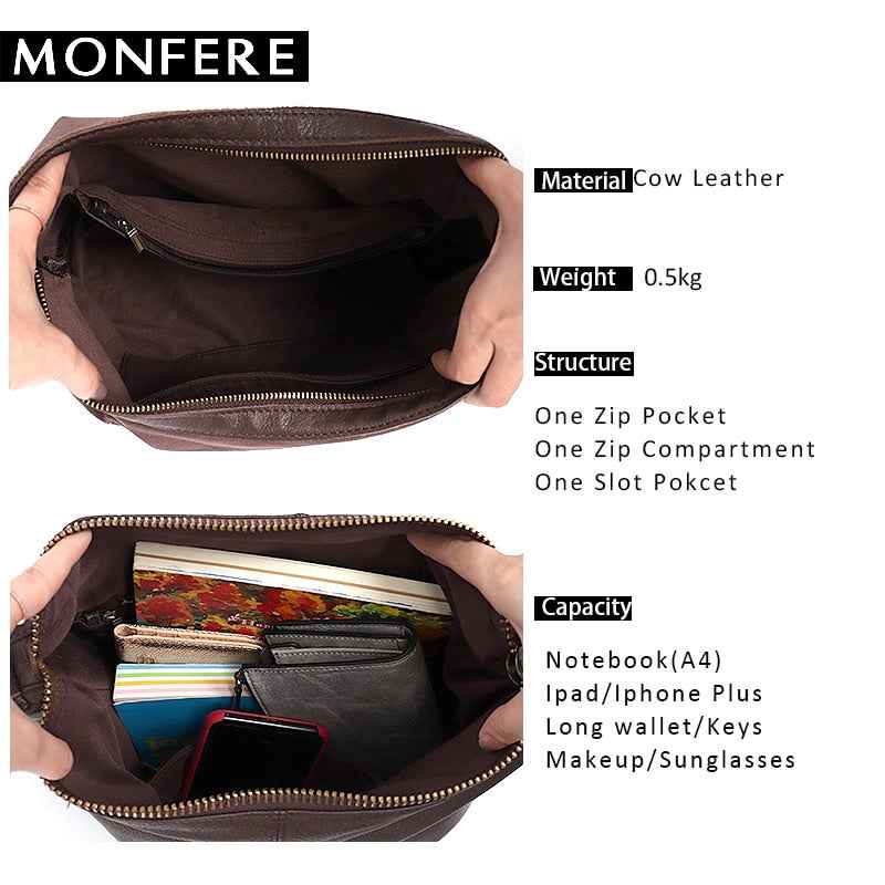 Large Leather Shoulder Bag Women Causal Vintage Soft Cowhide Skin Handbag Bucket High Quality Shoulder Bags Liner Bag