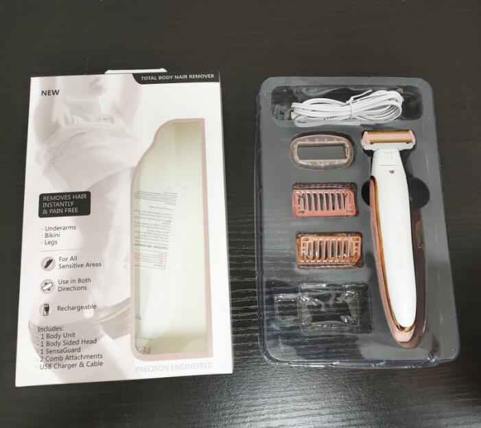 Electric Lady Shaver Razor Flawless Body Hair Shaver Painless Bikini Trimmer USB Rechargeable Fast Hair Shaving Machine