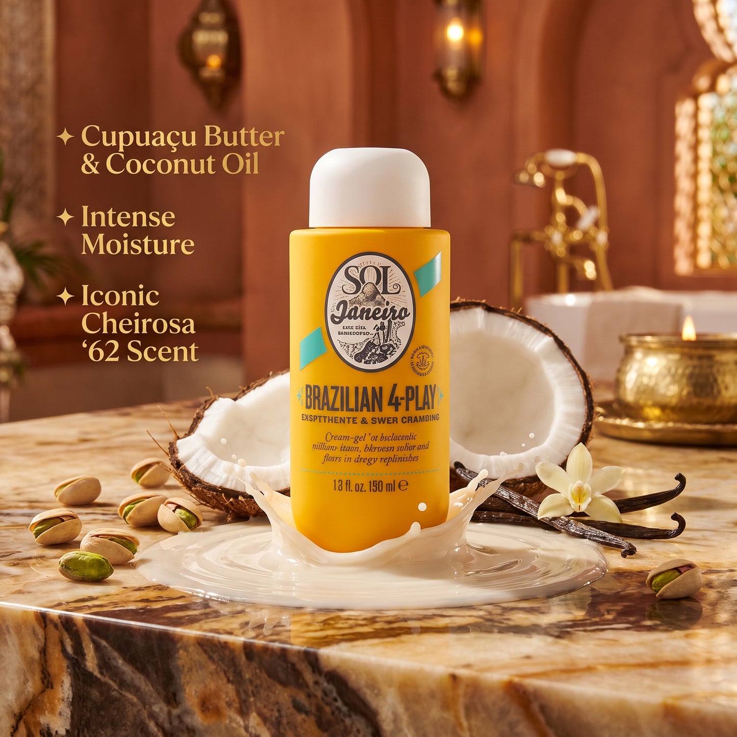 Sol de Janeiro Brazilian 4 Play Moisturizing Shower Cream-Gel (385mL)