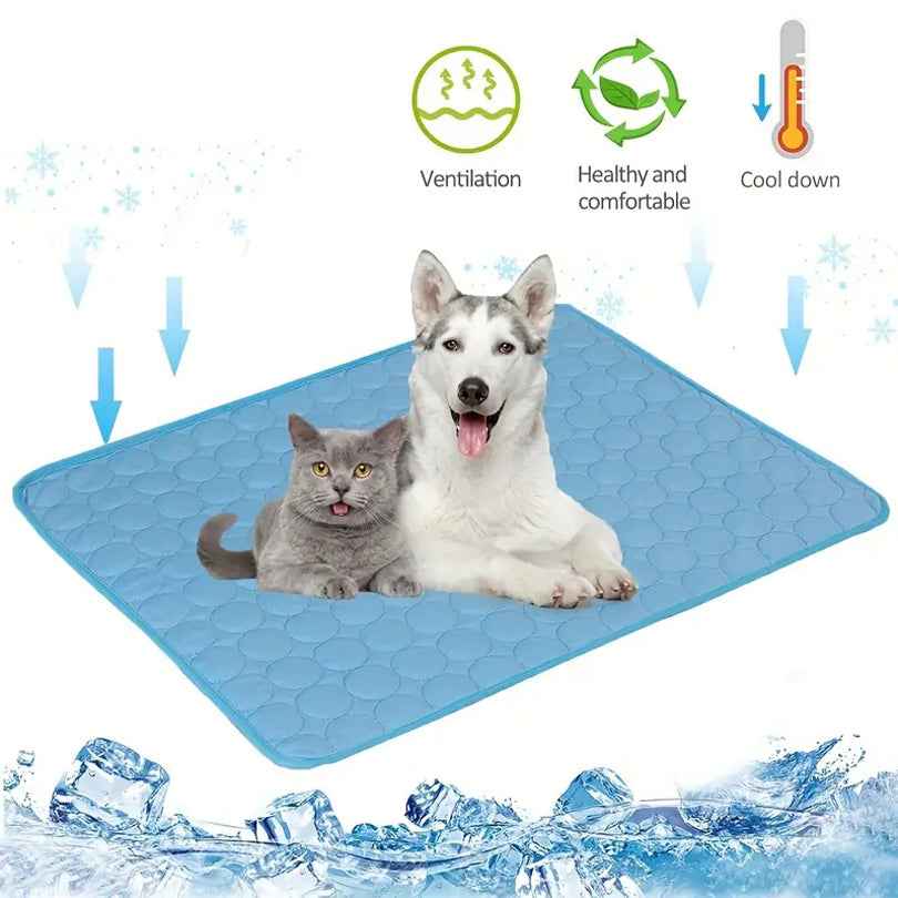 Self-Cooling Dog Mat & Summer Ice Bed | Durable Cold Blanket & Sofa Pad for Extra Large, Medium, and Small Dogs & Cats